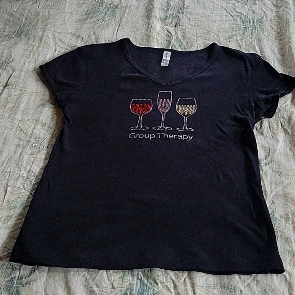 Wine lovers t shirt, black small...never worn